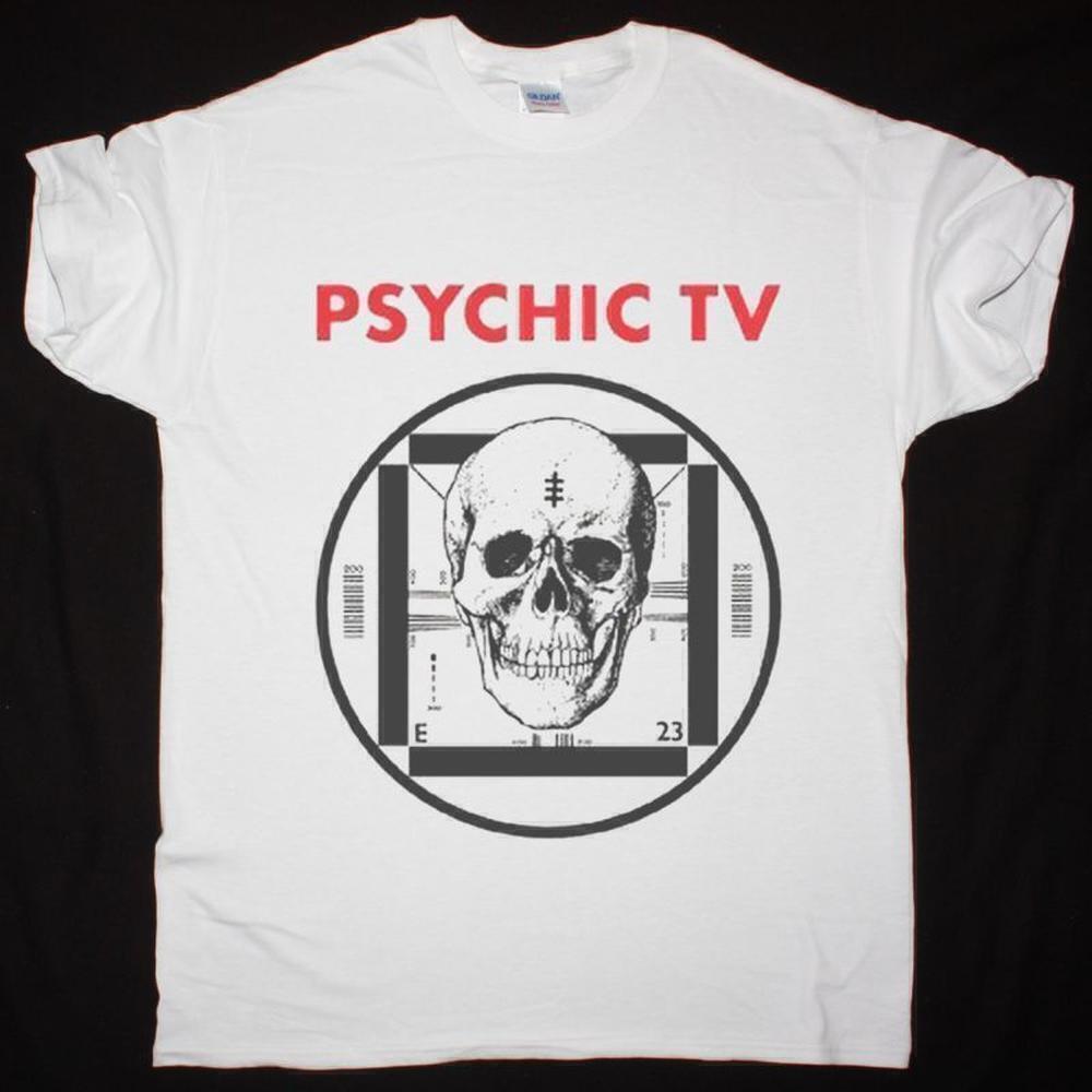 Psychic Tv Force The Hand Of Chance Retro Music Fan New White T-Shirt